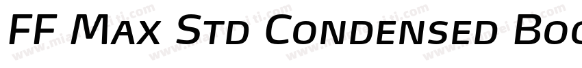 FF Max Std Condensed Book字体转换